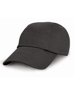 Junior Low Profile Cotton Cap – Black