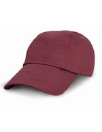 Junior Low Profile Cotton Cap – Burgundy