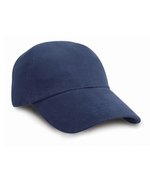 Result Headwear Low Profile Baumwoll-Cap mit verstellbarem Band – Navy