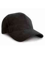 Result Headwear Pro-Style Heavy Cotton Cap 6-Panel – Black