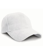 Result Headwear Pro-Style Heavy Cotton Cap 6-Panel, Black One Size, RH25 – White
