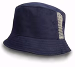 Result Headwear Waschbarer Baumwoll-Bucket Hat mit Netzpanelen, Natural One Size, RH45 – Bild 3