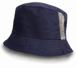 Result Headwear Waschbarer Baumwoll-Bucket Hat mit Netzpanelen, Natural One Size, RH45 – Bild 3