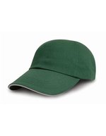 Result Headwear 5-Panel-Cap aus gebürstetem Baumwoll-Drill – Forest/Putty