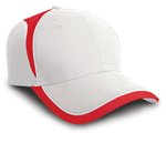 Result Headwear National Cap aus Baumwoll-Drill, England White/Red One Size, RH62 – Bild 3
