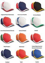 Result Headwear National Cap aus Baumwoll-Drill, England White/Red One Size, RH62 – Bild 5