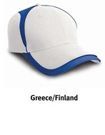 Result Headwear National Cap aus Baumwoll-Drill, England White/Red One Size, RH62 – Finland White/Royal