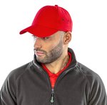 Result Headwear Plüsch-Cap mit vorgebogenem Schirm, Black Regular, RH63 – Bild 1