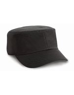 Result Headwear Leichte 3-Panel-Cap mit Klettverschluss – Black