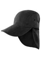 Result Headwear Faltbare Legionärsmütze mit Nackenschutz – Black