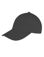 Result Headwear Memphis Gebürstete Baumwolle Cap, Black One Size, RH81 – Black