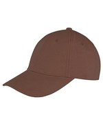 Result Headwear Memphis Gebürstete Baumwolle Cap, Black One Size, RH81 – Chocolate Brown