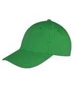 Result Headwear Memphis Gebürstete Baumwolle Cap, Black One Size, RH81 – Emerald Green