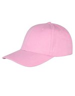 Result Headwear Memphis Gebürstete Baumwolle Cap, Black One Size, RH81 – Pink