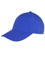 Result Headwear Memphis Gebürstete Baumwolle Cap, Black One Size, RH81 – Royal