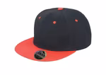 Result Headwear Bronx Original Flat Peak Snapback Cap, Black/Azure One Size, RH82 – Bild 3