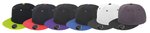 Result Headwear Bronx Original Flat Peak Snapback Cap, Black/Azure One Size, RH82 – Bild 5