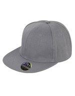 Result Headwear Bronx Snapback Cap mit flachem Schirm, Black One Size, RH83 – Chine Gris