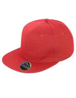 Result Headwear Bronx Snapback Cap mit flachem Schirm, Black One Size, RH83 – Rouge