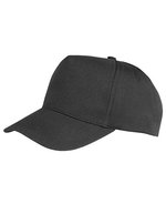 Result Headwear Boston Printers Cap mit Klettverschluss – Black