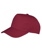 Result Headwear Boston Printers Cap mit Klettverschluss – Burgundy