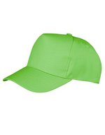 Result Headwear Boston Printers Cap mit Klettverschluss, Black One Size, RH84 – Lime