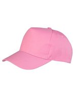 Result Headwear Boston Printers Cap mit Klettverschluss, Black One Size, RH84 – Rosa