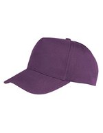 Result Headwear Boston Printers Cap mit Klettverschluss, Black One Size, RH84 – Viola