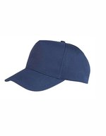 Result Headwear Junior Boston Cap mit Klettverschluss – Navy
