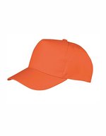 Result Headwear Junior Boston Cap mit Klettverschluss, Navy One Size, RH84J – Orange