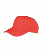Result Headwear Junior Boston Cap mit Klettverschluss, Navy One Size, RH84J – Rouge