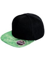 Result Headwear Bronx Glitter Peak Snapback Cap, Black/Gold One Size, RH87 – Black/Green