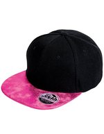 Result Headwear Bronx Glitter Peak Snapback Cap, Black/Gold One Size, RH87 – Black/Pink