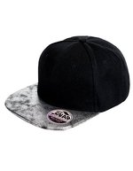 Result Headwear Bronx Glitter Peak Snapback Cap, Black/Gold One Size, RH87 – Black/Silver