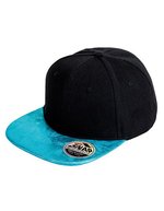 Result Headwear Bronx Glitter Peak Snapback Cap, Black/Gold One Size, RH87 – Black/Turquoise