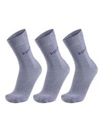 Replay Herrenstrümpfe im 3er-Pack, gepresst – Grey Melange/Dark Blue