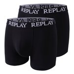 Replay Boxershorts im 2er-Pack für Herren, Black/Black S, RP101005 – Bild 1