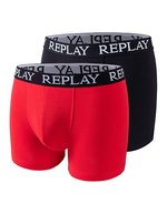 Replay Boxershorts im 2er-Pack für Herren – Red/Black