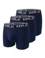 Replay Boxer Shorts 3er-Pack Baumwolle für Herren – Blue Marine/Blue Marine/Blue Marine