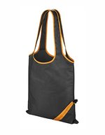 Result Core Kordelzug-Einkaufstasche 10l Polyester – Black/Orange