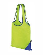 Result Core Kordelzug-Einkaufstasche 10l Polyester – Lime/Royal