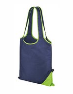 Result Core Kordelzug-Einkaufstasche 10l Polyester – Navy/Lime