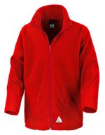 Result Core Junior Microfleece Jacke mit Reißverschluss – Red