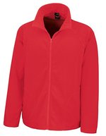Result Core Mikrofleece Jacke mit praktischen Taschen in, Black S, RT114X – Rosso