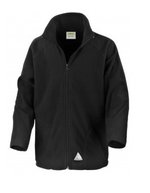 Result Core Microfleece Jacke für Kinder, 200g/m² – Black