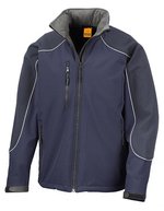 Result Work-Guard Wasserdichte Softshell-Jacke mit Kapuze – Navy/Navy