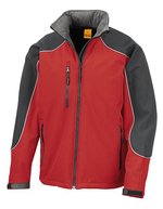 Result Work-Guard Wasserdichte Softshell-Jacke mit Kapuze – Red/Black