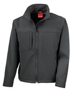 Result Klassische Softshell-Jacke mit Microfleece – Black