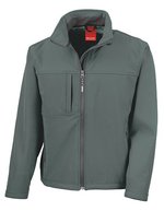Result Klassische Softshell-Jacke mit Microfleece – Grey