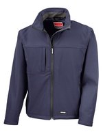Result Klassische Softshell-Jacke mit Microfleece – Navy